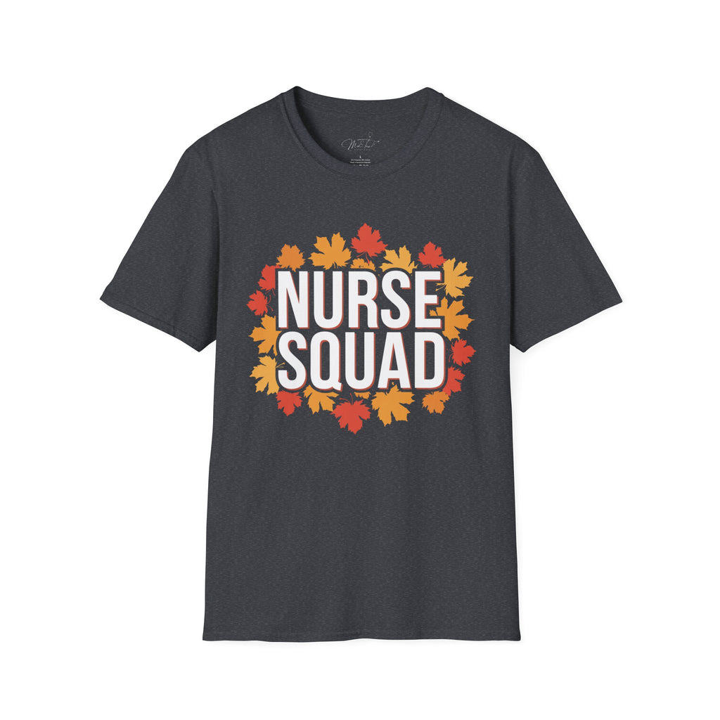 Nurse Squad Fall T-Shirt – Unite in Autumn Spirit (Unisex Softstyle T-Shirt)