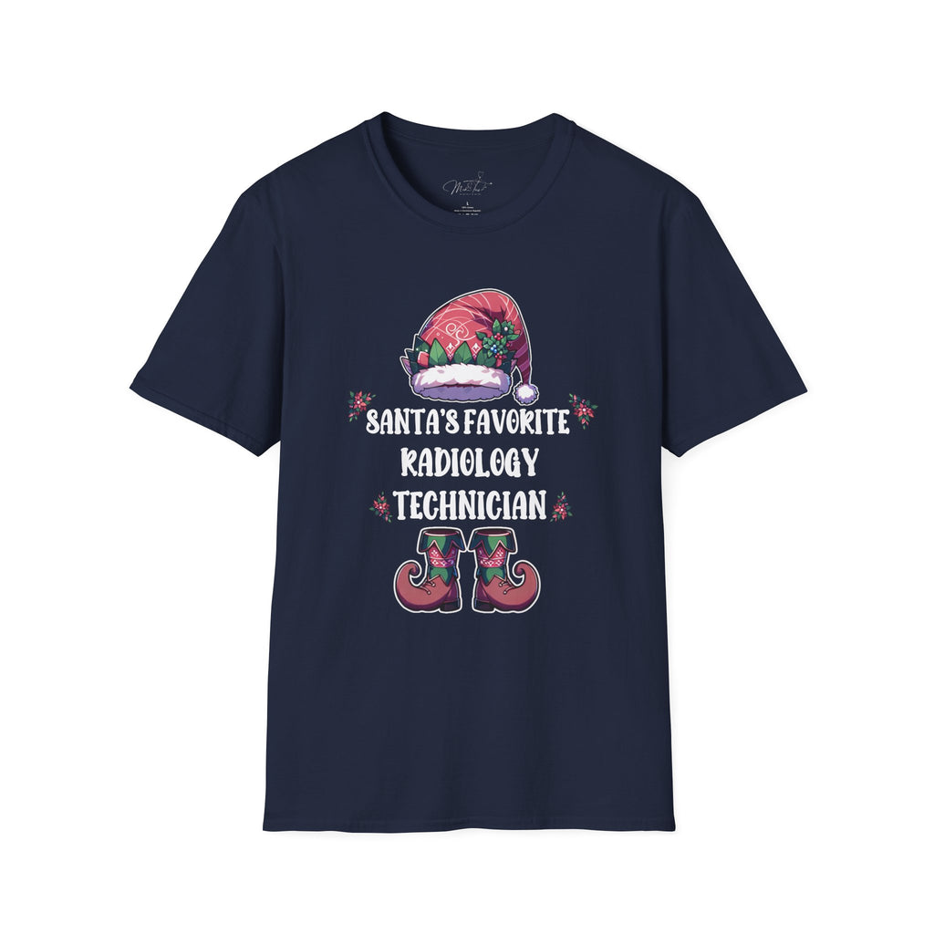 Santa's Favorite Radiology Technician Holiday T-Shirt