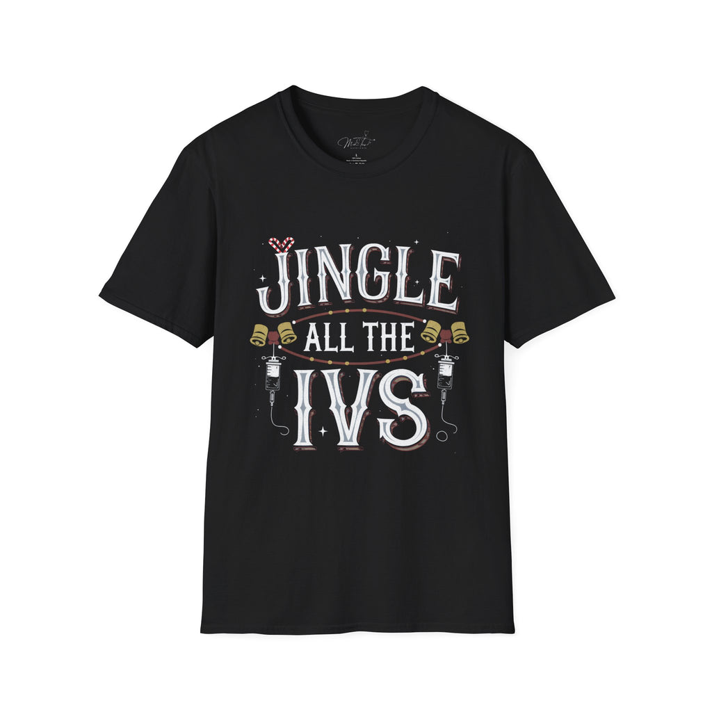 Jingle All the IVs Holiday Healthcare T-Shirt