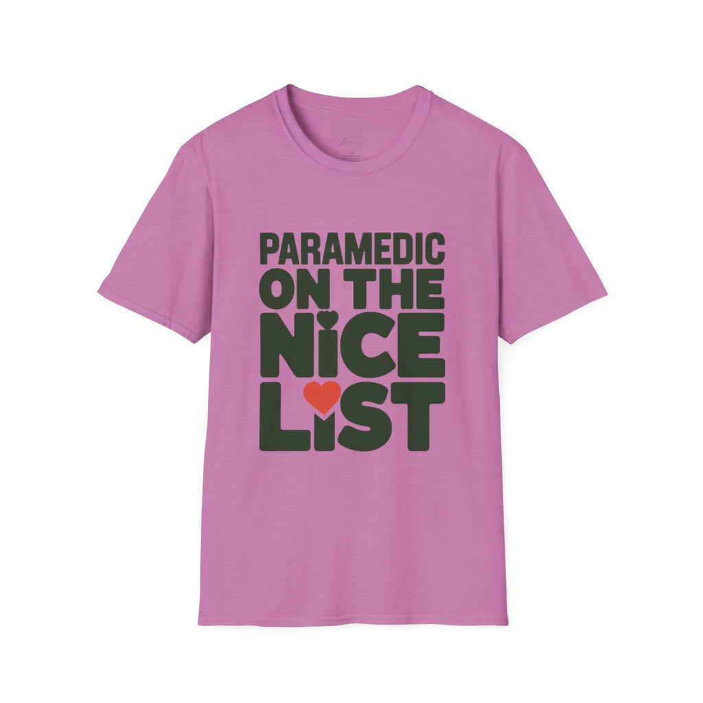 Paramedic on the Nice List Holiday T-Shirt