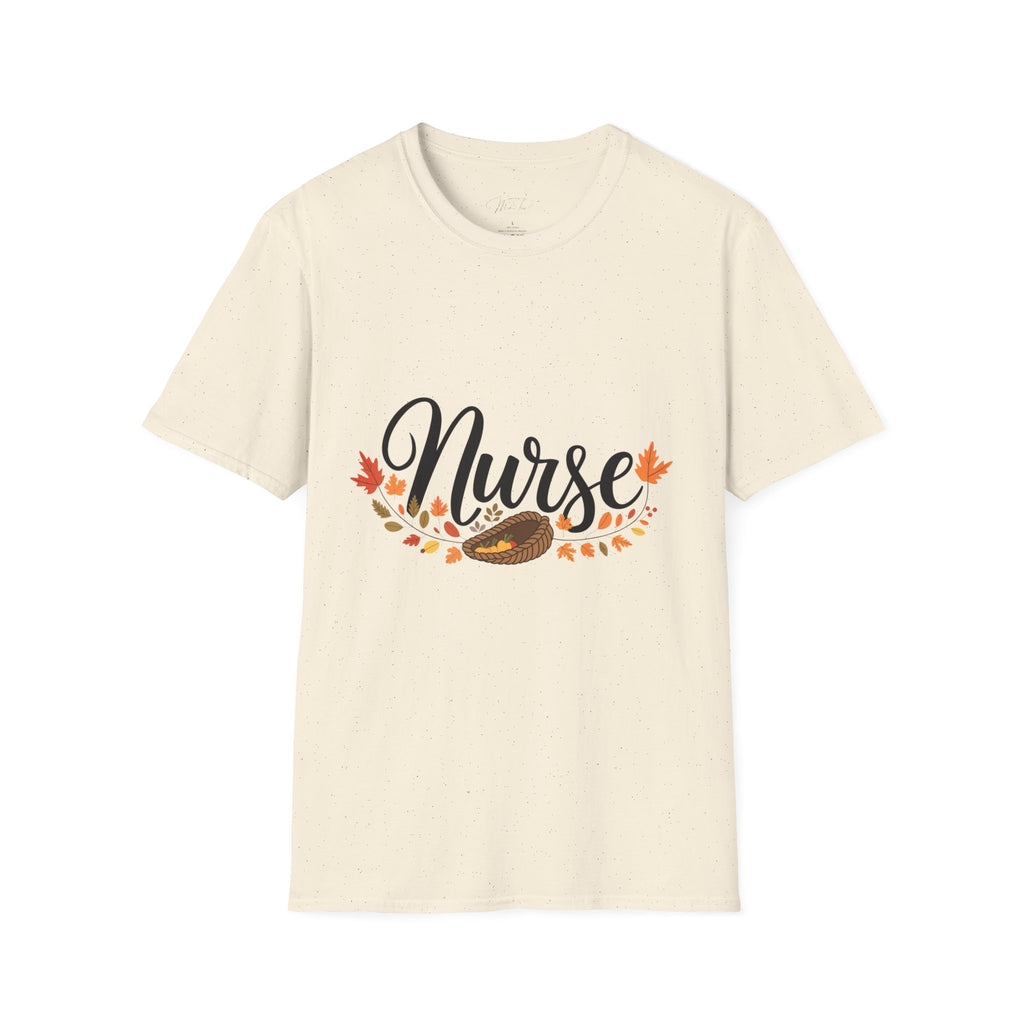 Nurse Fall Harvest T-Shirt – Celebrate Autumn in Style! (Unisex Softstyle T-Shirt)