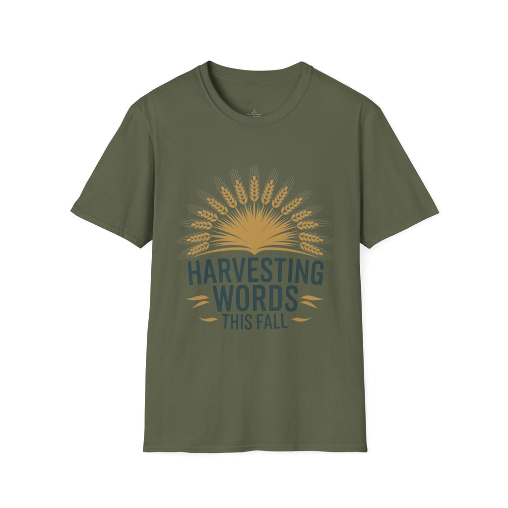 Harvesting Words This Fall" T-Shirt – A Perfect Tee for Speech-Language Pathologists! (Unisex Softstyle T-Shirt)