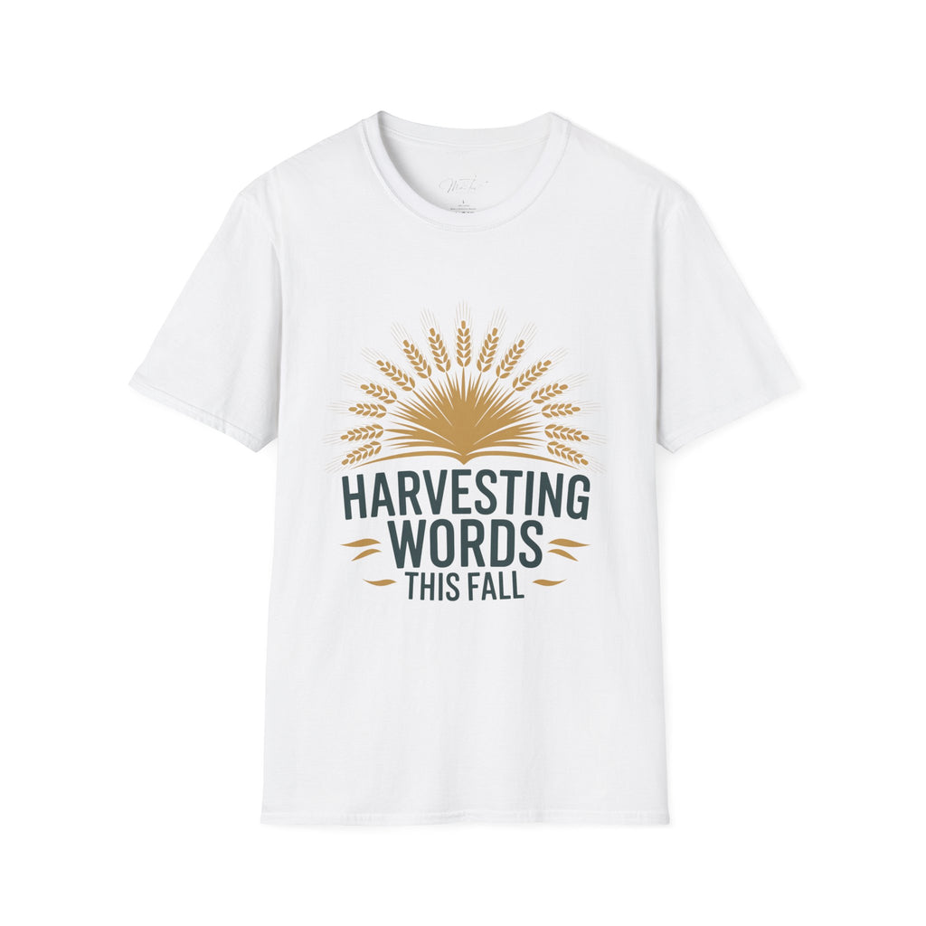 Harvesting Words This Fall" T-Shirt – A Perfect Tee for Speech-Language Pathologists! (Unisex Softstyle T-Shirt)