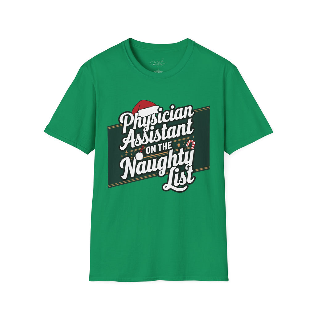 Physician Assistant on the Naughty List Christmas T-Shirt